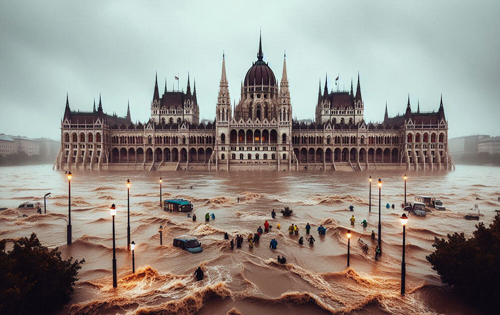 Extrém árvíz Budapest