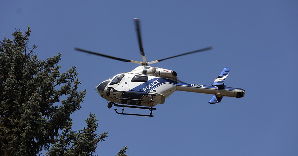 rendőrség légi ellenőrzés