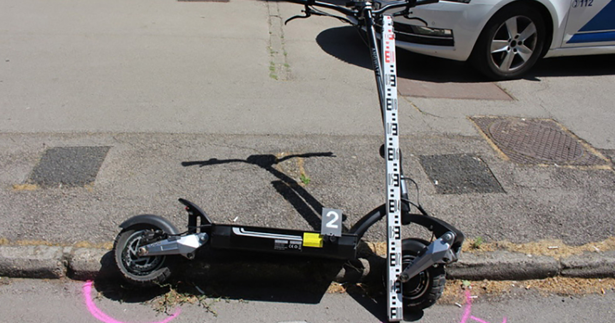 roller baleset Székesfehérvár