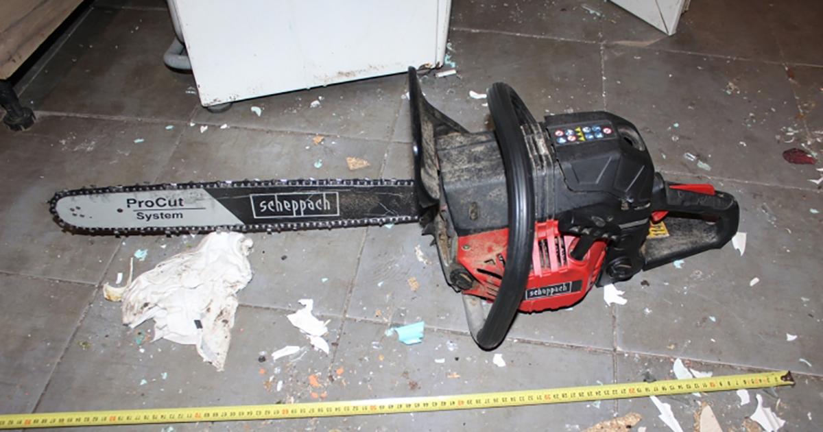 bűncselekmény láncfűrész