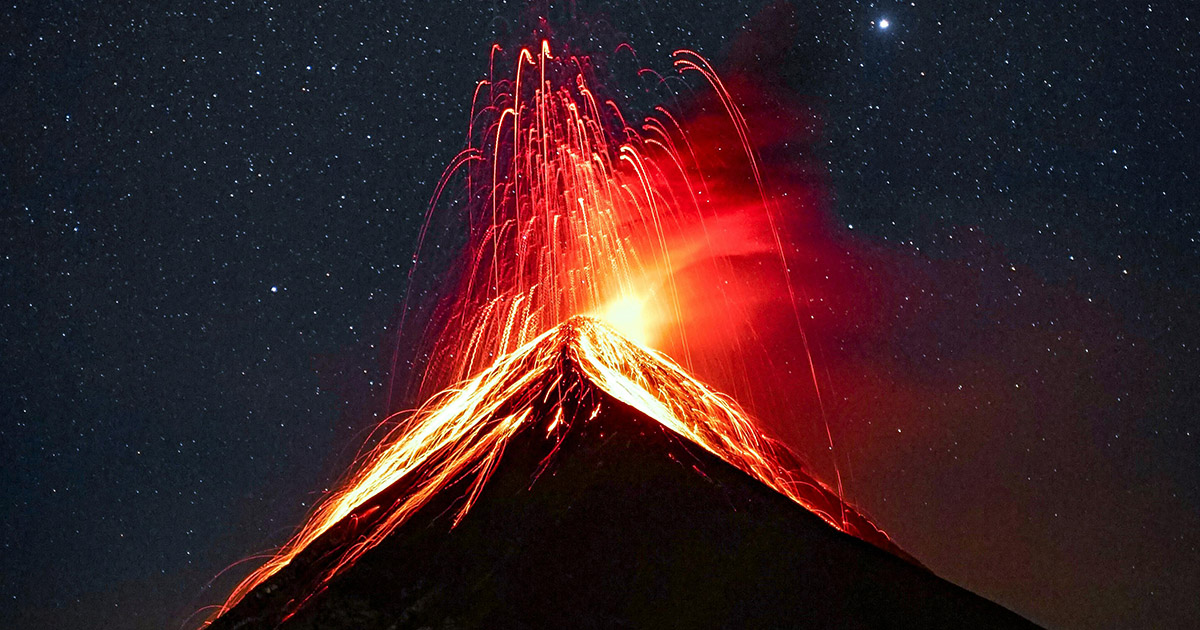 vulkánkitörés